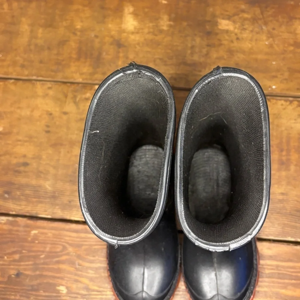 Kids Black Rain & Snow Boots